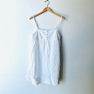 Juicy Couture Linen Embroidered White Dress